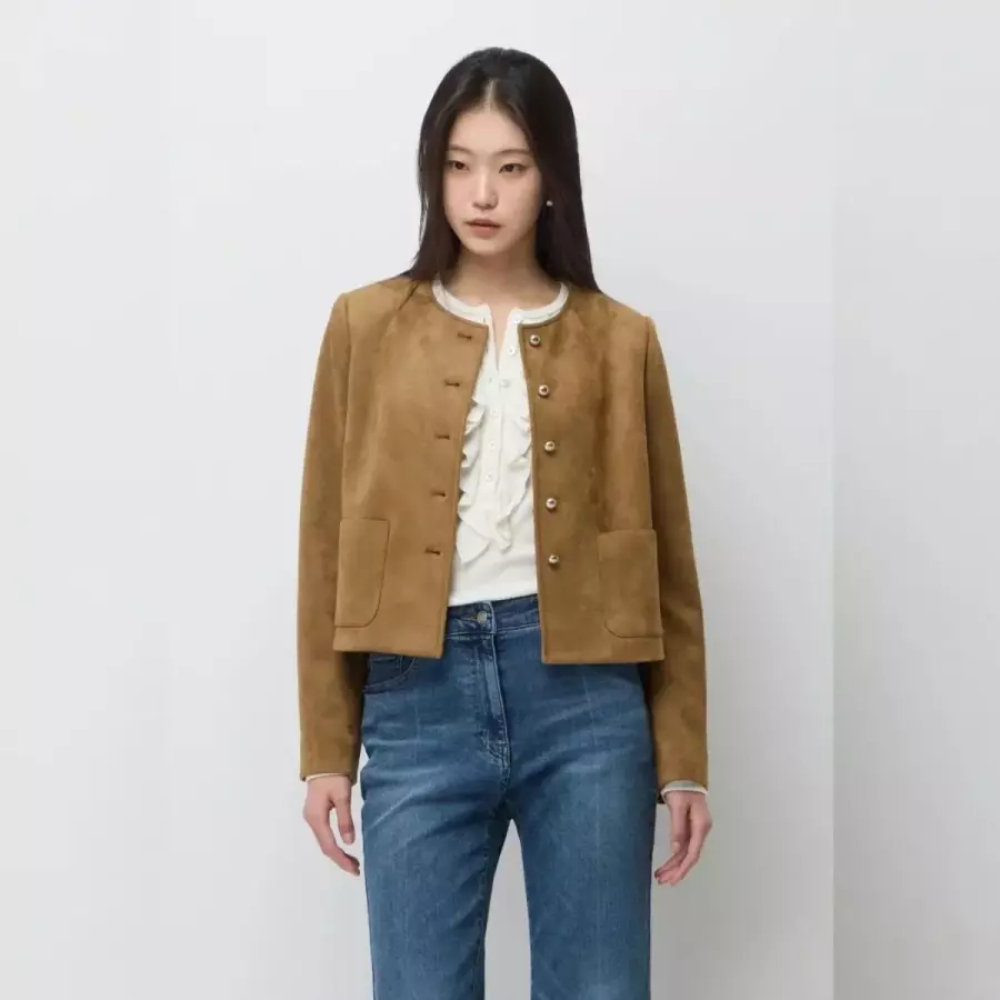 드라마 스웨이드 페이크 원넥 자켓 SALE01611 SALE01611JEL 1929387