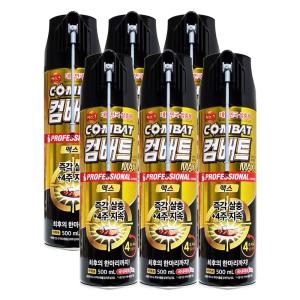 헨켈홈케어 컴배트 바퀴에어졸 수성 맥스 500ml (6개)