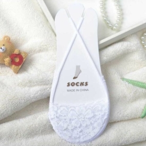 [불명] 무한도전  레이스 디자인 여름 면 덧신 페이크 삭스 선택 화이트