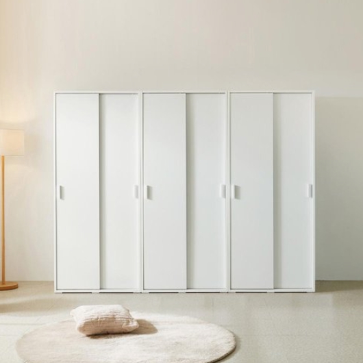 동서가구 세이블 슬라이드 싱글 원룸 A형 옷장 800_이미지