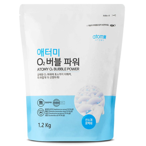 애터미 O2 버블 파워 세탁세제 1.2kg (1개)_이미지