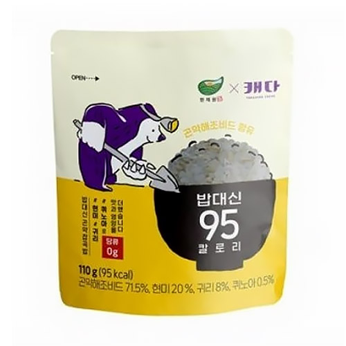 한채원 밥대신 95 칼로리 귀리 현미 곤약밥 110g (15개)_이미지