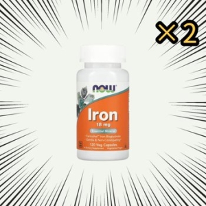 나우푸드 철분 18mg 120캡슐 (2개)_이미지