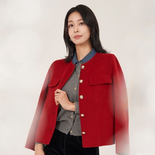 하프기장 핸드메이드 코트_CLEWCT102