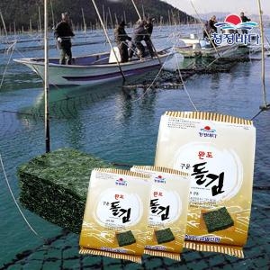구이전장돌김30매 6매x5봉/140g x3세트 총90매 청정바다