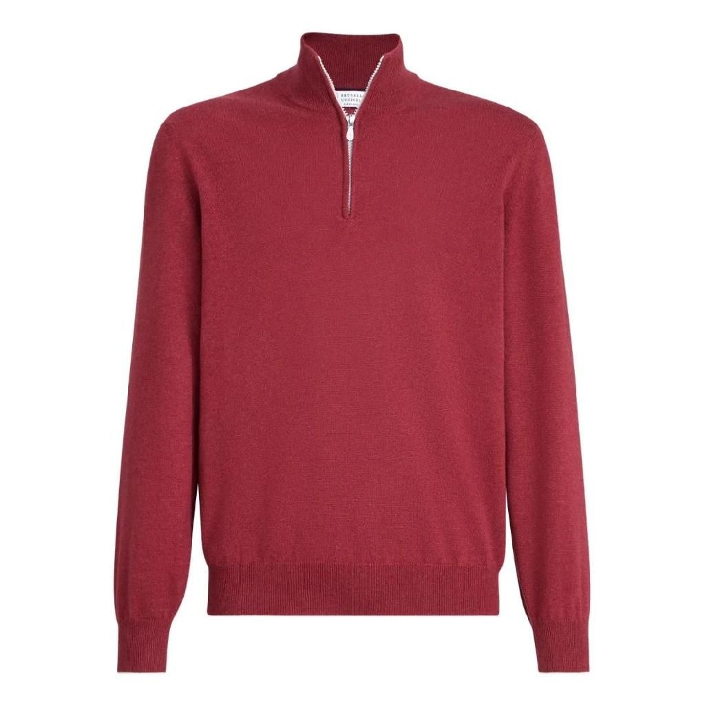 브루넬로쿠치넬리 캐시미어 하프 지퍼 스웨터 M2200124CDE54 T