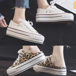 셀러허브 여자 키높이운동화 패브릭 캔버스뮬 블로퍼 S9470854