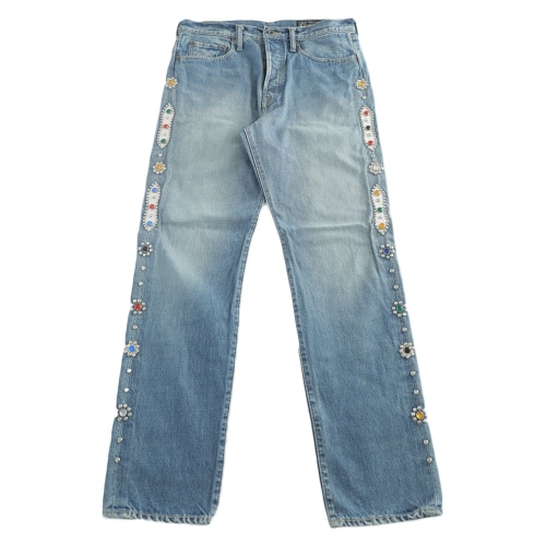  캐피탈 14온즈 몽키시스코 잼스톤 데님 팬츠 라이트블루 EK-1174LPA PRO