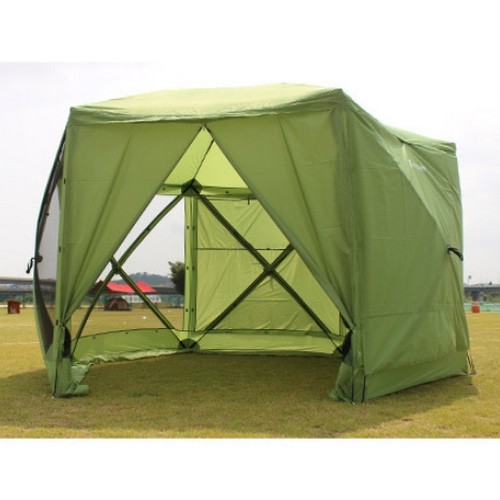 몽돌 조아캠프 육각 원터치 돔 스크린