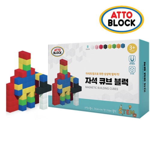 아토블럭 자석 큐브 블록 MGT108-FU 108p 1개 풀컬러_이미지