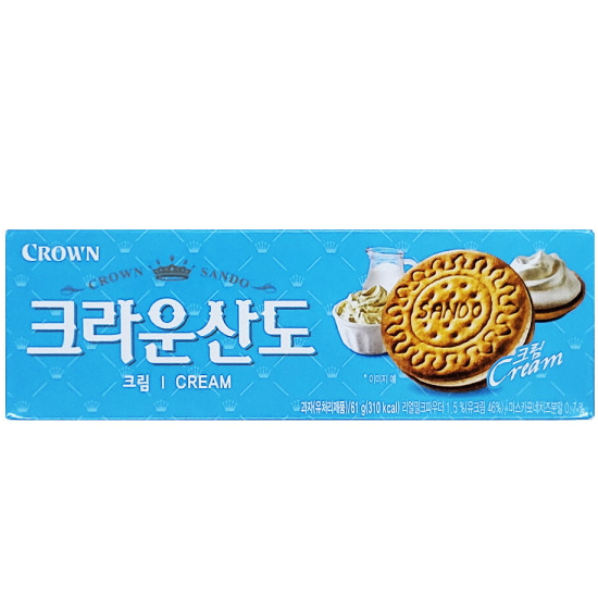 크라운제과 크라운산도 크림 61g (24개)_이미지
