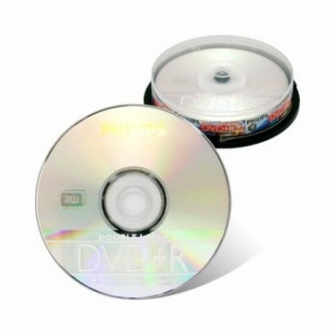 필립스 DVD+R 8.5GB 2.4x 케익 10장