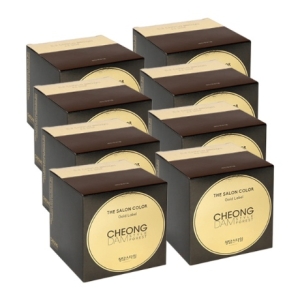 예그리나 청담스타일 포레스트 더 살롱 컬러 골드라벨 염색약 초코브라운X8개/순수 새치 커버 흰머리 뿌리 셀프 (8개)