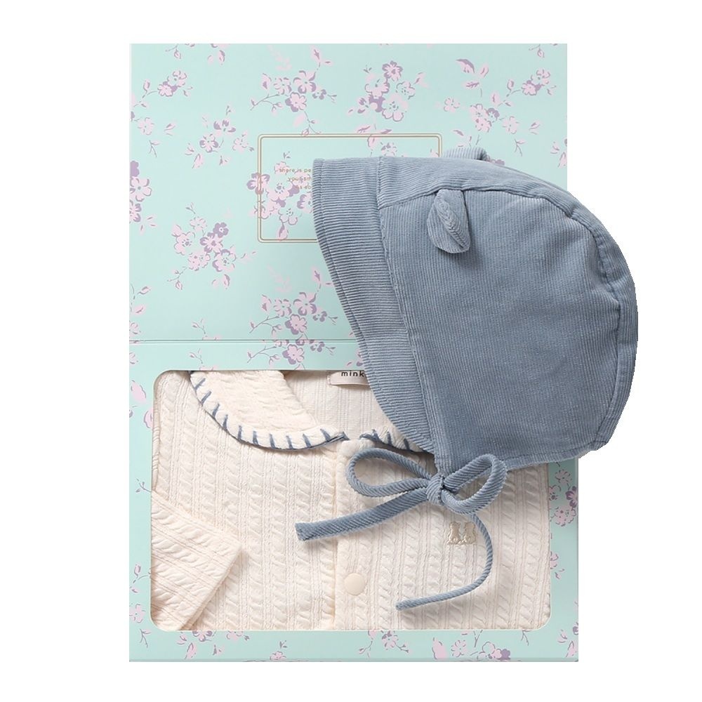 밍크뮤 minkmiu IV 꽈배기SET우주복 36A1260001 36A12-600-01 출산백일 36A12-600-01-BON 500303_이미지