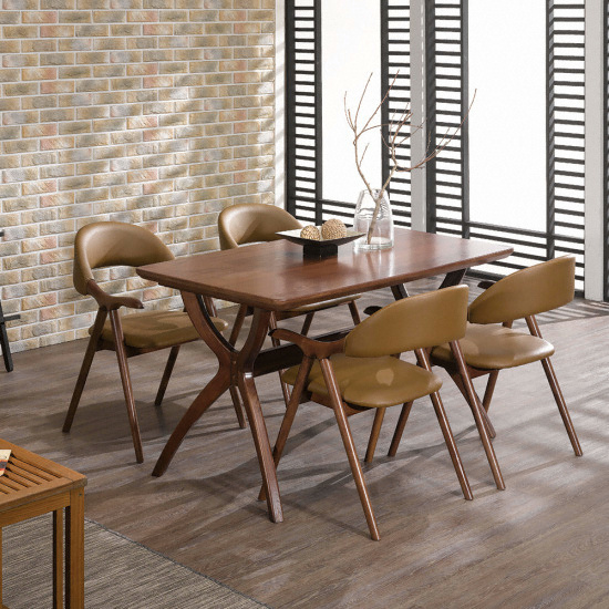 로드퍼니처 나르샤 원목 식탁 1300 (의자4개)_이미지