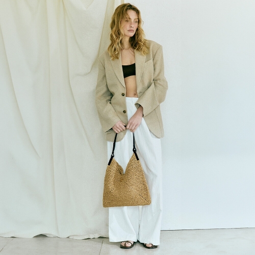  오야니 라피아 트라이앵글 숄더 OCSBSD30_168