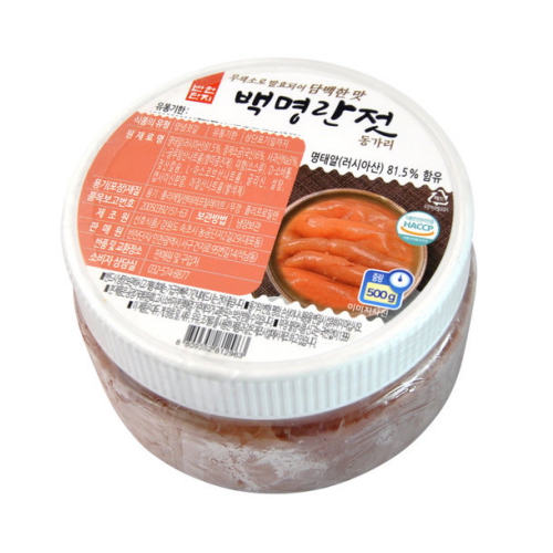 반찬단지 백명란젓 500g (1개)_이미지