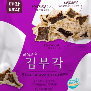 티각태각 속초 중앙시장 명물 김부각 60g 윤스테이