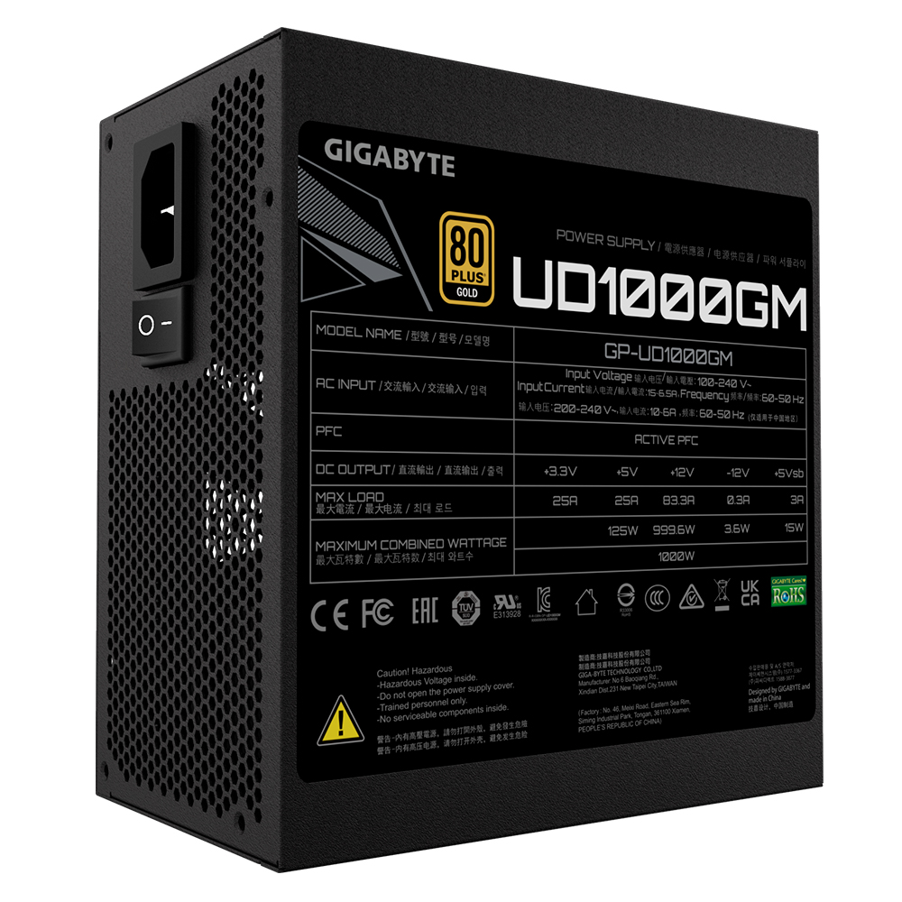 GIGABYTE UD1000GM PG5 80PLUS골드 풀모듈러 ATX3.0 피씨디렉트_이미지