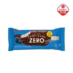 롯데제과 제로 아이스 쿠키앤크림바 80ml (1개)