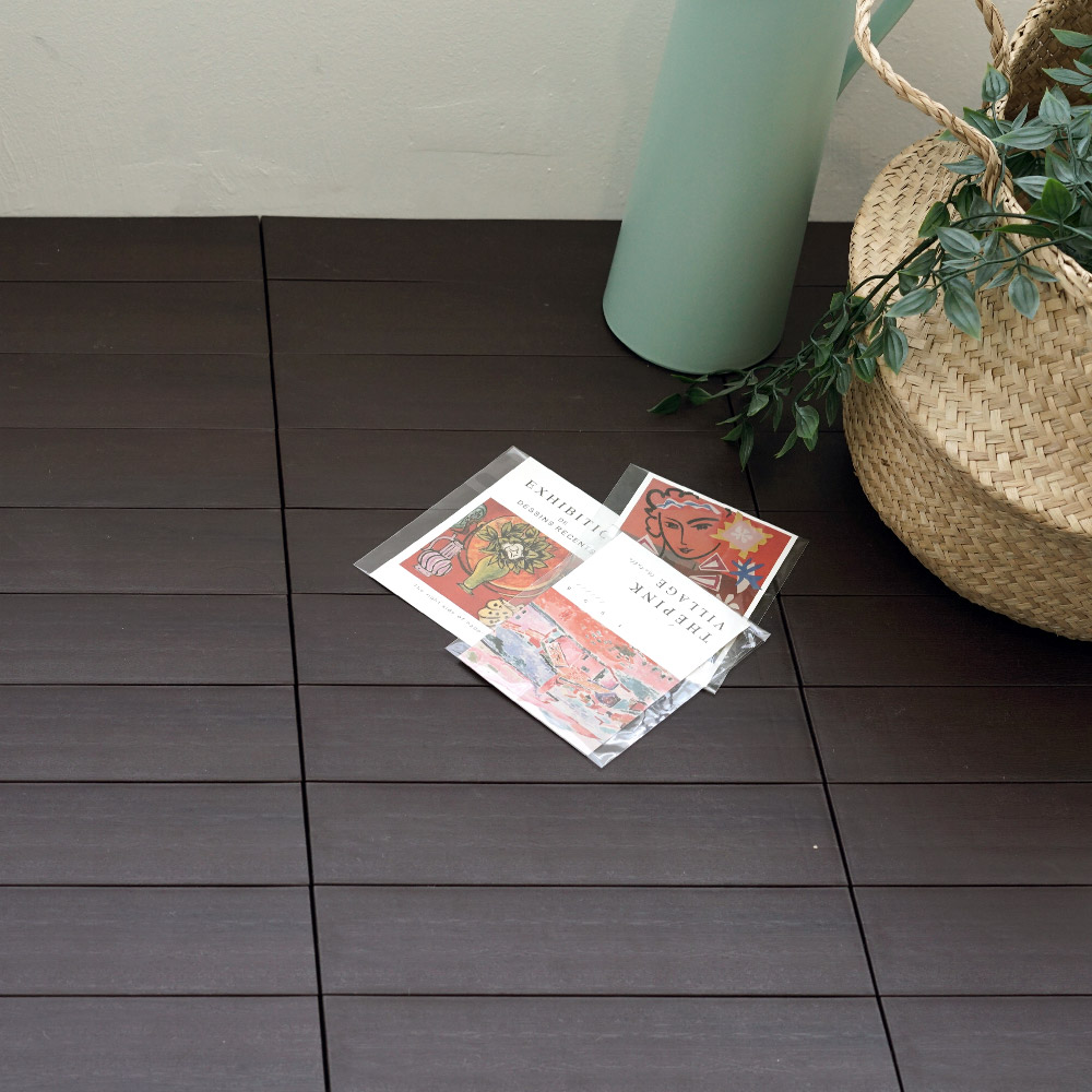 보노하우스 조립식 데크타일 다크브라운 (18장, 30cm x 30cm)_이미지