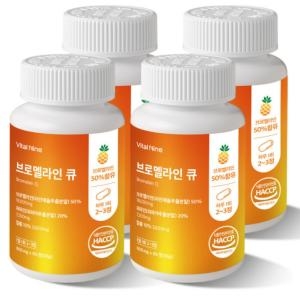 바이탈나인 브로멜라인 큐 36g 60정 (4개)_이미지