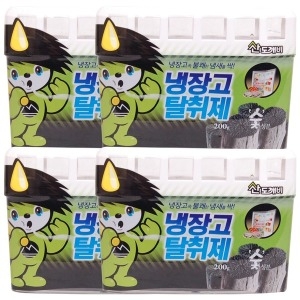 산도깨비 냉장고 탈취제 숯 200g (4개)