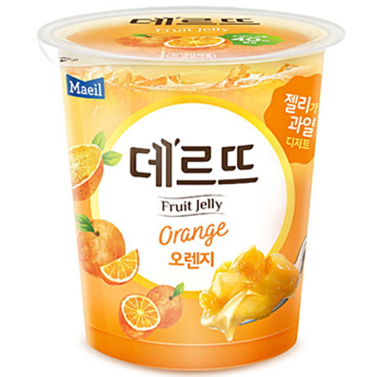 매일유업 데르뜨 떠먹는 젤리 오렌지 130g