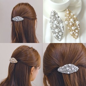 [불명] 미스21 클리아 진주 다발 자동핀 헤어핀 머리핀 hp1461