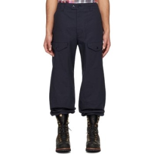 엔지니어드가먼츠 네이비 드로우스트링 카고 팬츠 24S1F035 CT114 A Dk.Navy Co