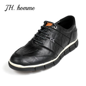 HOMME U팁 소가죽 남성 스니커즈 IT20170BK