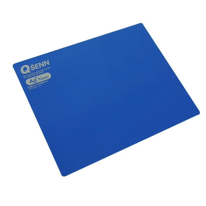QSENN 은나노 항균 실리콘 마우스패드 (Blue)