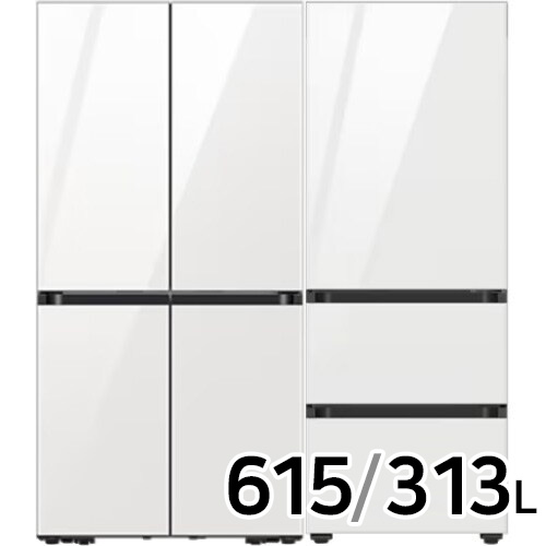 삼성전자 비스포크 키친핏 글램 RF60DB9KF1AP + RQ33DB74C1AP (화이트)