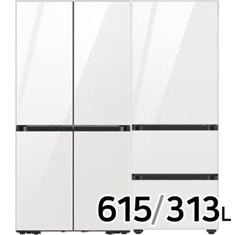 삼성전자 비스포크 키친핏 글램 RF60DB9KF1AP + <b>RQ33DB74C1AP</b> (화이트)
