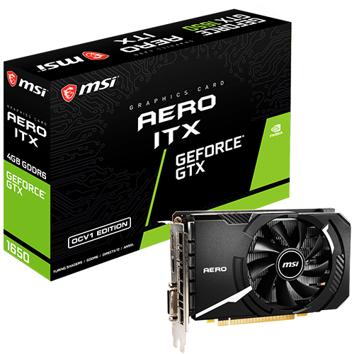MSI 지포스 GTX 1650 에어로 ITX OC V1 D6 4GB_이미지