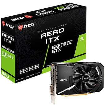 MSI 지포스 GTX <b>1650</b> 에어로 ITX OC V1 D6 4GB