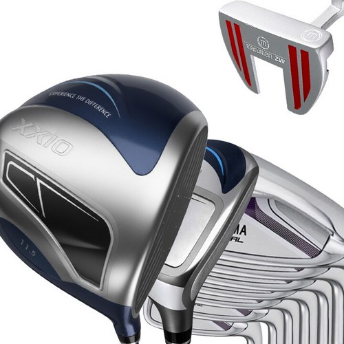 던롭 젝시오 14 블루 / 혼마 비즐3 조합 여성용 풀세트