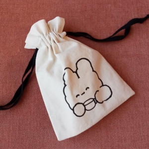 커피한잔의 여유 캐릭터 에코 스트링 조리개 파우치 커피한잔의 여유 캐릭터 에코 스트링 조리개 파우치