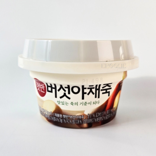 CJ제일제당 햇반 버섯야채죽 268g이미지입니다. 누르면 해당 게시물로 새창이동합니다.