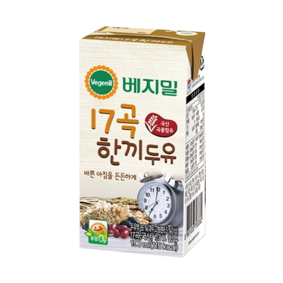 정식품 베지밀 17곡 한끼 두유 190ml (72개)_이미지