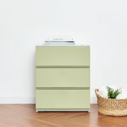 까사마루 트렌디 플렛 3단 서랍장 와이드