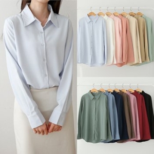 위쉬몰 IT 플루베이직링클프리셔츠 S722H501 빅사이즈_이미지