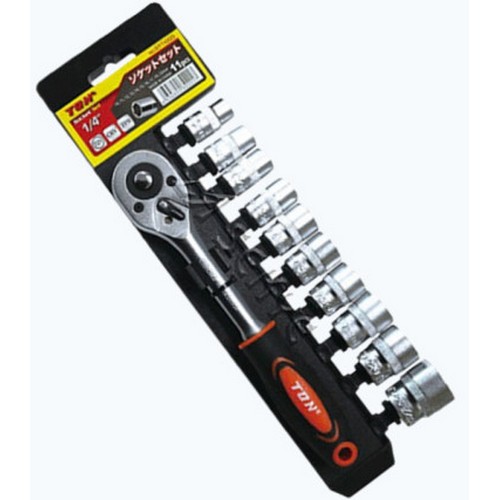 톤 1/4인치 라쳇핸들 복스세트 ST-1000 (11pcs)_이미지