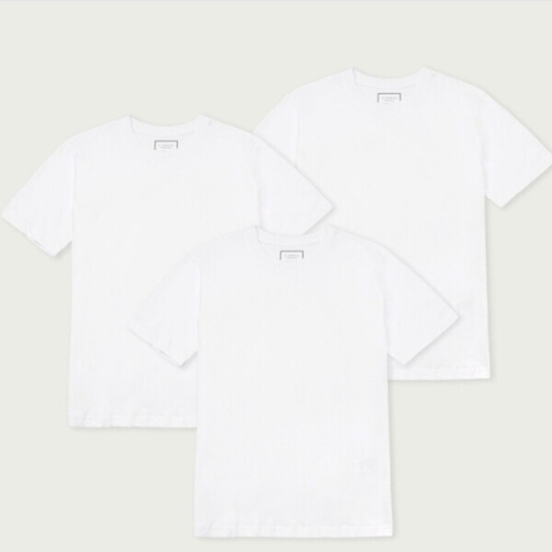 행텐 남여공용 3PACK 레이어드 순면 무지 반팔티 10570-298-461_이미지