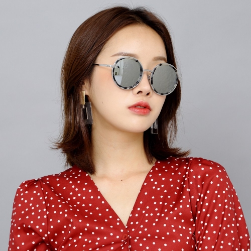 MMS1018 A M  실버미러 티타늄 선글라스