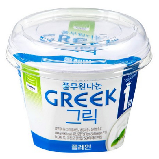 풀무원다논 그릭 플레인 400g (2개)_이미지