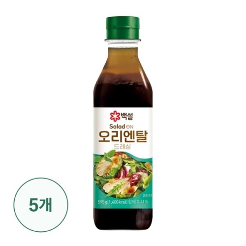 백설 오리엔탈 드레싱 595g (5개)_이미지