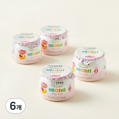 매일유업 상하목장 베이비 유기농 요거트 딸기 바나나 340g