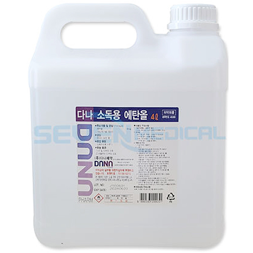 다나제약 다나 소독용  에탄올(83%) 4L (6개)_이미지