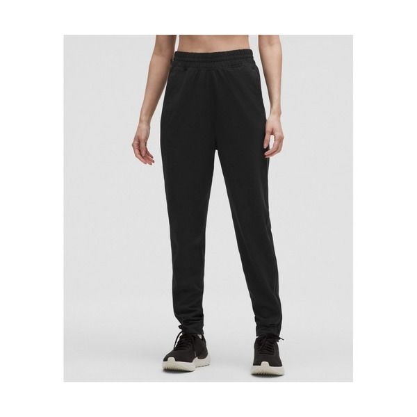 룰루레몬 LULULEMON Everlux 하이라이즈 집 레그 트랙 팬츠 아시아 핏 BLK 5733148_이미지